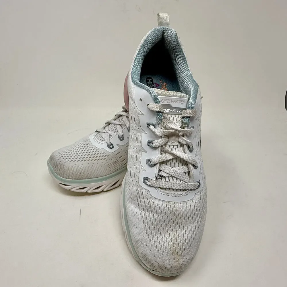Skechers Glide Step Altus Sneakers Womens Sz 8 White Sporty Lightweight‎ K.7.4